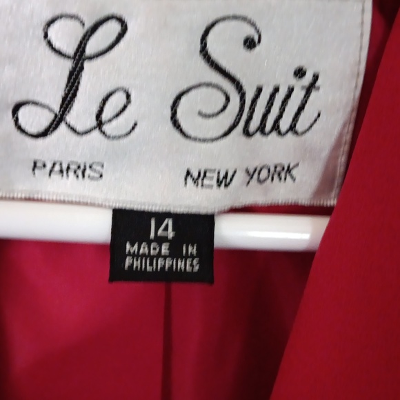 LeSuit Red Jacket, Size 14 - Picture 2 of 2